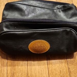 Men's Vintage Lacrosse Leather Toiletry Bag